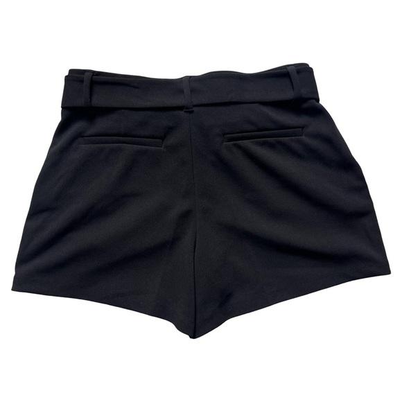 LOFT Dressy Black Tie Belt Shorts - Picture 2 of 3